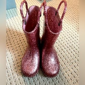 Pink Sparkle Rain Boots